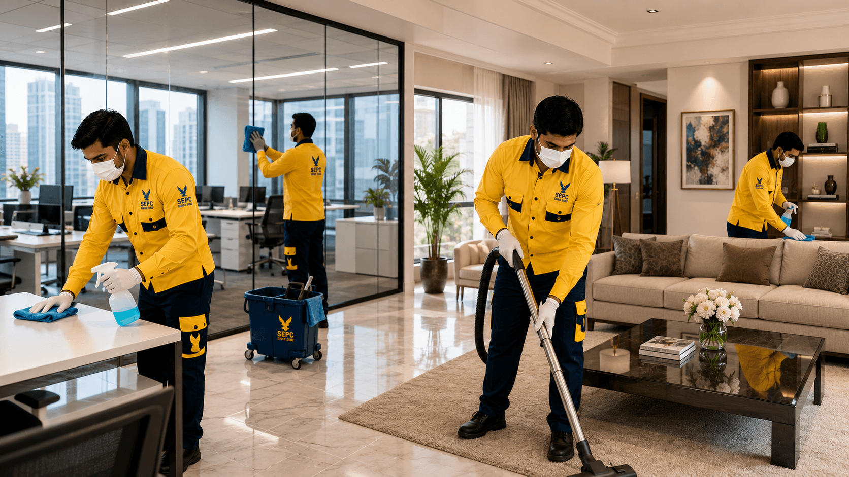 Residential and commercial cleaning - Speed Eagle Pest Control LLC service banner